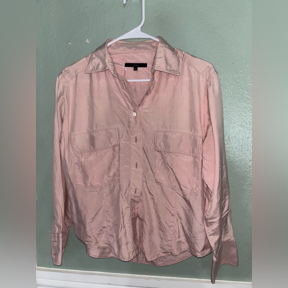 Button down collared long sleeve
